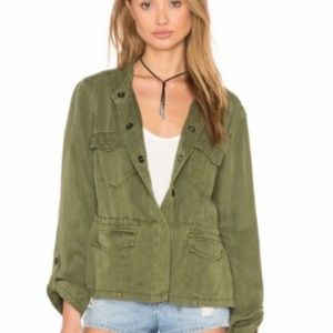 Sanctuary Safari Green Button Jacket XL NWT